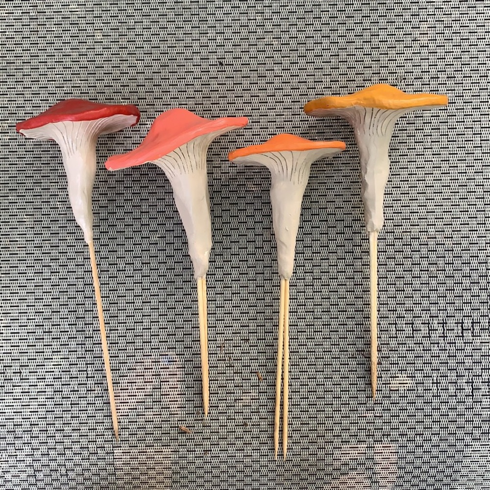 SET OF 3 Custom order Garden Stake Mushrooms π - Picture 10 of 10